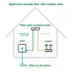 InLine Καλώδιο οπτικών ινών simplex, FTTH, SC/APC8° σε SC/APC8° 9/125µm OS2 1m