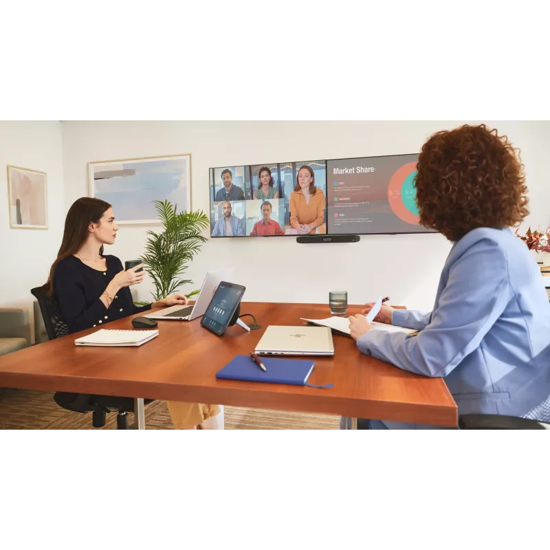 Μπάρα βίντεο HP Poly Studio X32 All-In-One χωρίς ραδιόφωνο ή τροφοδοτικό TAA