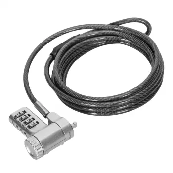 Targus ASP96RGLX Κλειδαριά καλωδίου Ασημί 2 m