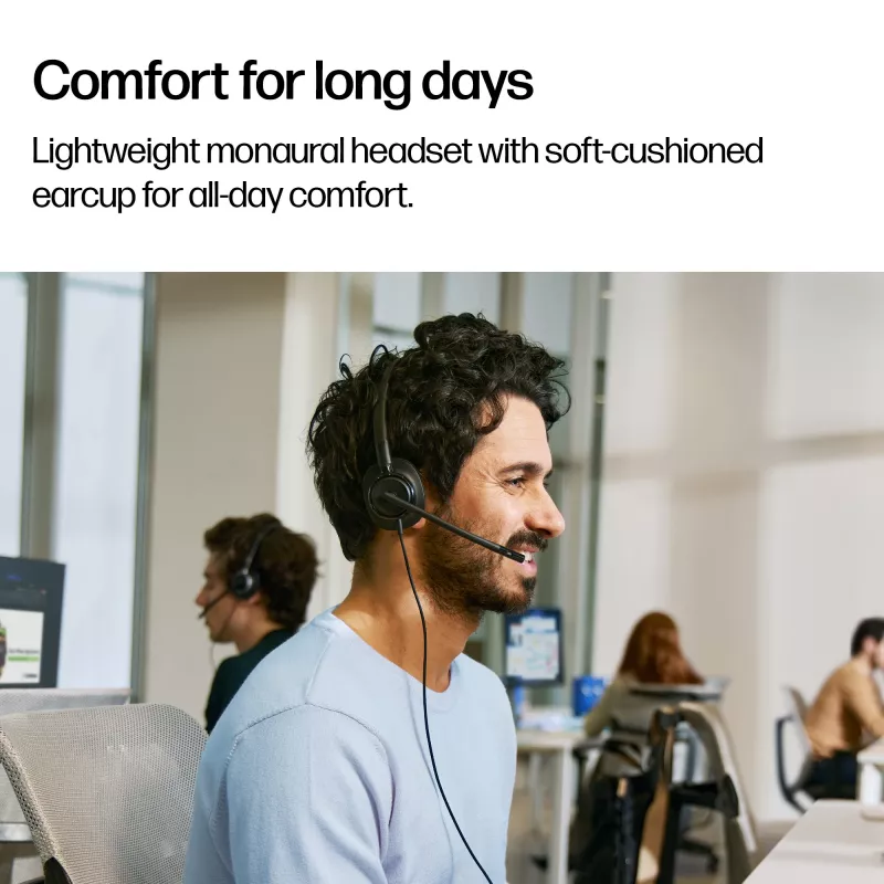 Ενσύρματο Στερεοφωνικό Headset HP Poly Mission 425 Classic USB, Over-Ear, 126 g