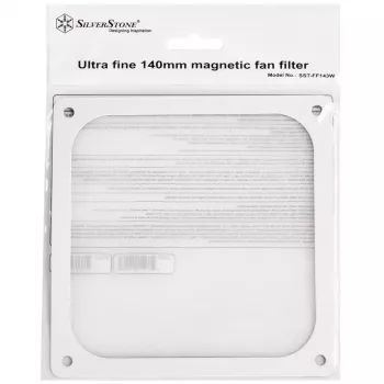 SilverStone SST-FF143W Μαγνητικό φίλτρο σκόνης, 140 mm, Λευκό