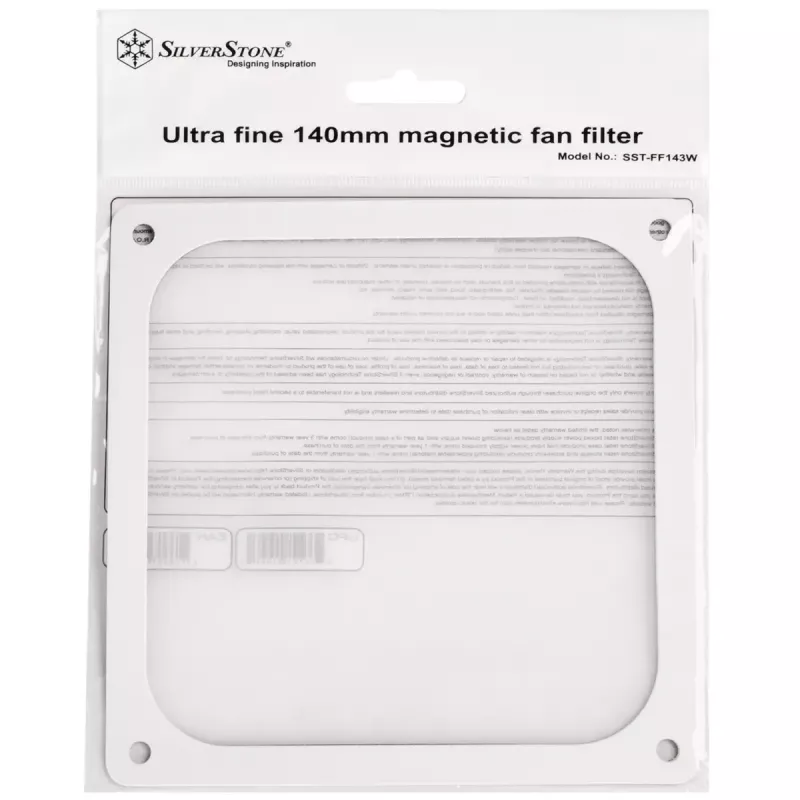 SilverStone SST-FF143W Μαγνητικό φίλτρο σκόνης, 140 mm, Λευκό