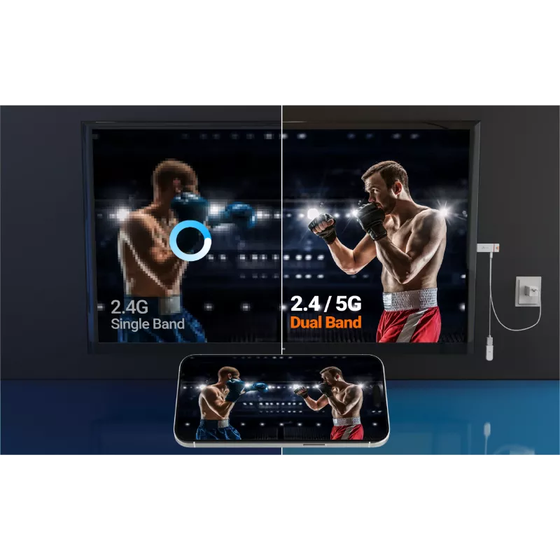 Ασύρματος προσαρμογέας οθόνης j5create ScreenCast 4K Max 2160p λευκό
