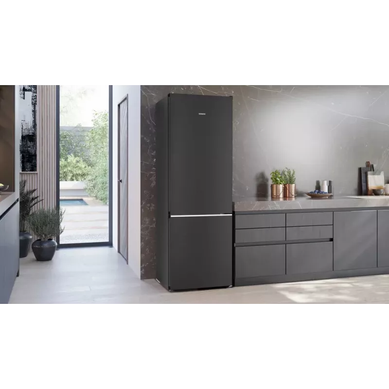 Siemens iQ500 KG49N4XAF ψυγείο-καταψύκτης ελεύθερης τοποθέτησης 440 L μαύρο