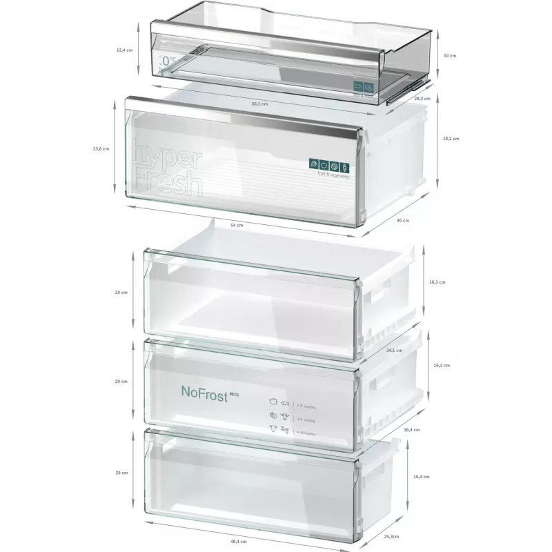 Siemens iQ500 KG49N4XAF ψυγείο-καταψύκτης ελεύθερης τοποθέτησης 440 L μαύρο