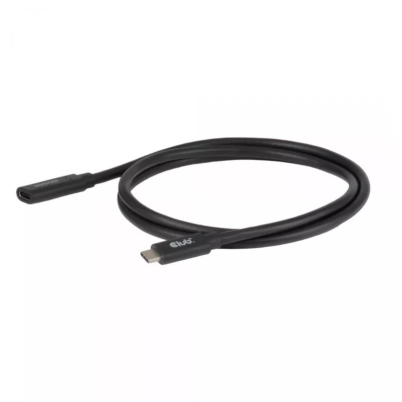USB-C 40Gbps καλώδιο επέκτασης 1 m — club 3d, USB C σε USB C, μαύρο