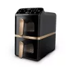 Philips 4000 Series Dual Stack Airfryer κάθετο καλάθι 10L επιτραπέζια 2750 W φριτέζα θερμού αέρα μαύρη