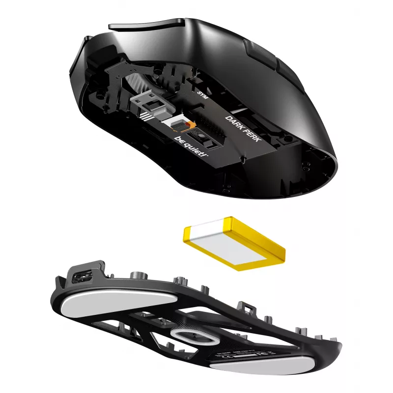 be quiet Dark Perk | Sym Ποντίκι Gaming Δεξιόχειρας RF Wireless + USB Type-C Οπτικό 32000 DPI