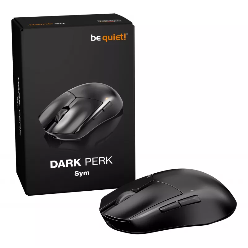 be quiet Dark Perk | Sym Ποντίκι Gaming Δεξιόχειρας RF Wireless + USB Type-C Οπτικό 32000 DPI