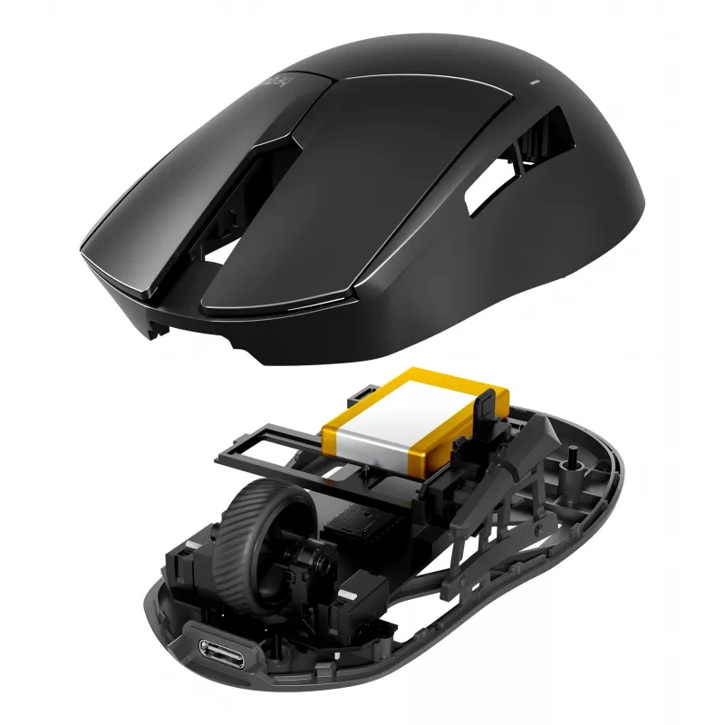 be quiet Dark Perk | Ergo Ποντίκι Gaming Δεξιόχειρας RF Wireless + USB Type-C Οπτικό 32000 DPI