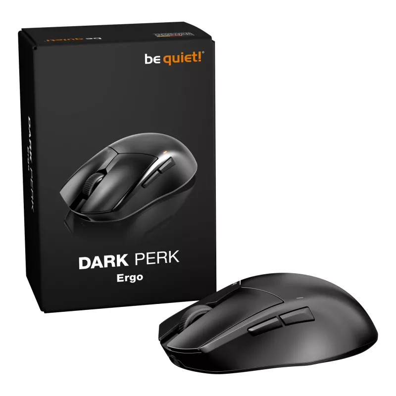 be quiet Dark Perk | Ergo Ποντίκι Gaming Δεξιόχειρας RF Wireless + USB Type-C Οπτικό 32000 DPI