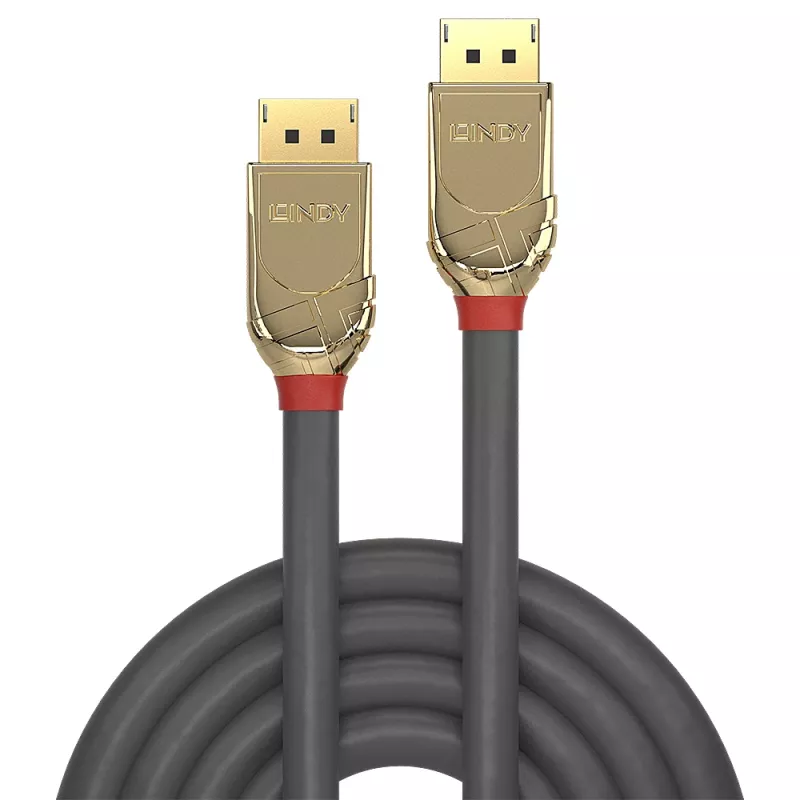Lindy 2m Καλώδιο DisplayPort 1.4, Gold Line