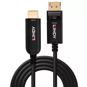 Καλώδιο Lindy 40m Fibre Optic Hybrid DisplayPort 1.2 σε HDMI 18G