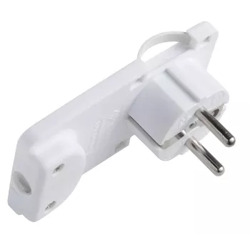 Αντάπτορας βύσματος ρεύματος Microconnect PESCHPLUG-W Type F λευκό