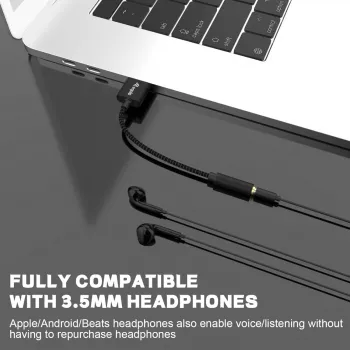 Equip 147945 Καλώδιο ήχου 0,15 m 3,5 mm USB Type-A Μαύρο
