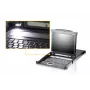 ATEN CL5708N Κονσόλα rack 48,3 cm (19 ίντσες) 1280 x 1024 pixel Μέταλλο, πλαστικό Μαύρο 1HE