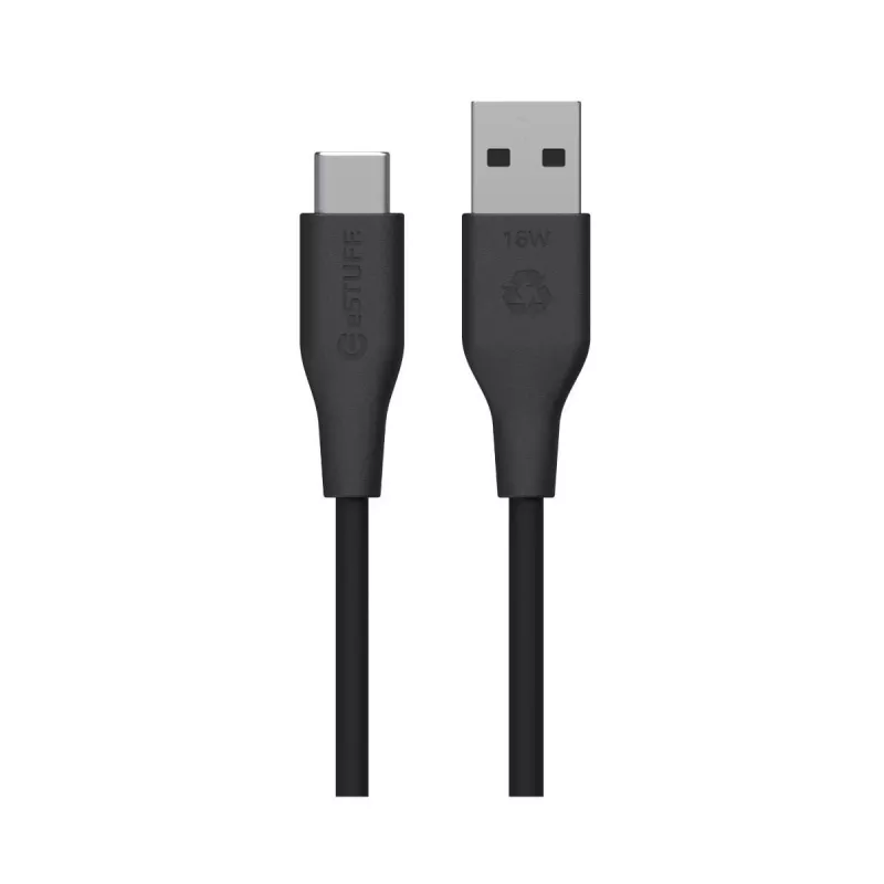 eSTUFF ES605180 Καλώδιο USB USB 2.0 1 m USB-C USB-A Μαύρο
