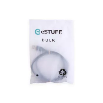 eSTUFF ES605180-BULK Καλώδιο USB USB 2.0 1 m USB-C USB-A Μαύρο