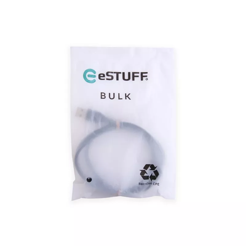 eSTUFF ES605180-BULK Καλώδιο USB USB 2.0 1 m USB-C USB-A Μαύρο