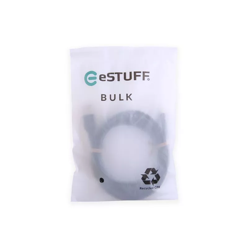 eSTUFF ES605280-BULK Καλώδιο USB USB 2.0 2 m USB-C Μαύρο