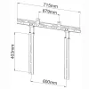Techly Βάση ηχόμπαρας 10kg για TV ή Βάση TV Μαύρο ICA-PLB 102S