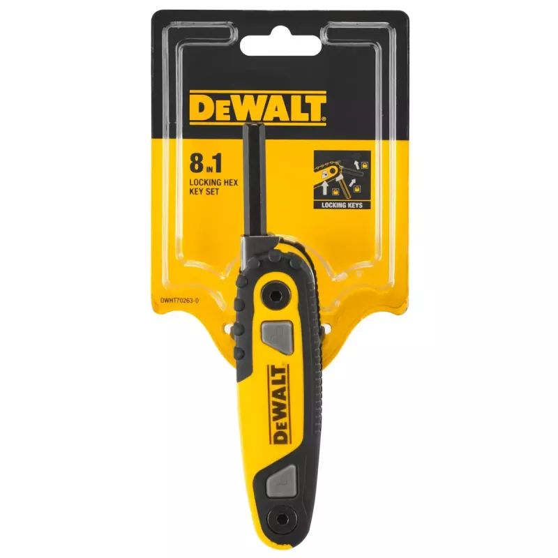 DeWalt DWHT0-70263 Σετ κλειδιών Allen τσέπης, 8 τεμ.