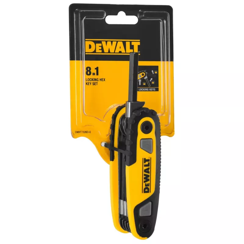 DeWalt DWHT0-70263 Σετ κλειδιών Allen τσέπης, 8 τεμ.