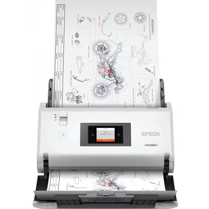Epson WorkForce DS-32000 σαρωτής με τροφοδότη 600 x 600 DPI A3 λευκός