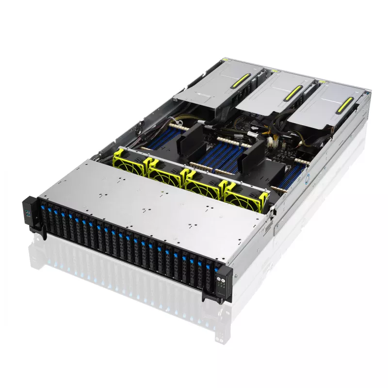 ASUS RS720-E11-RS24U Intel C741 Rack (2U) μαύρο, ασημί