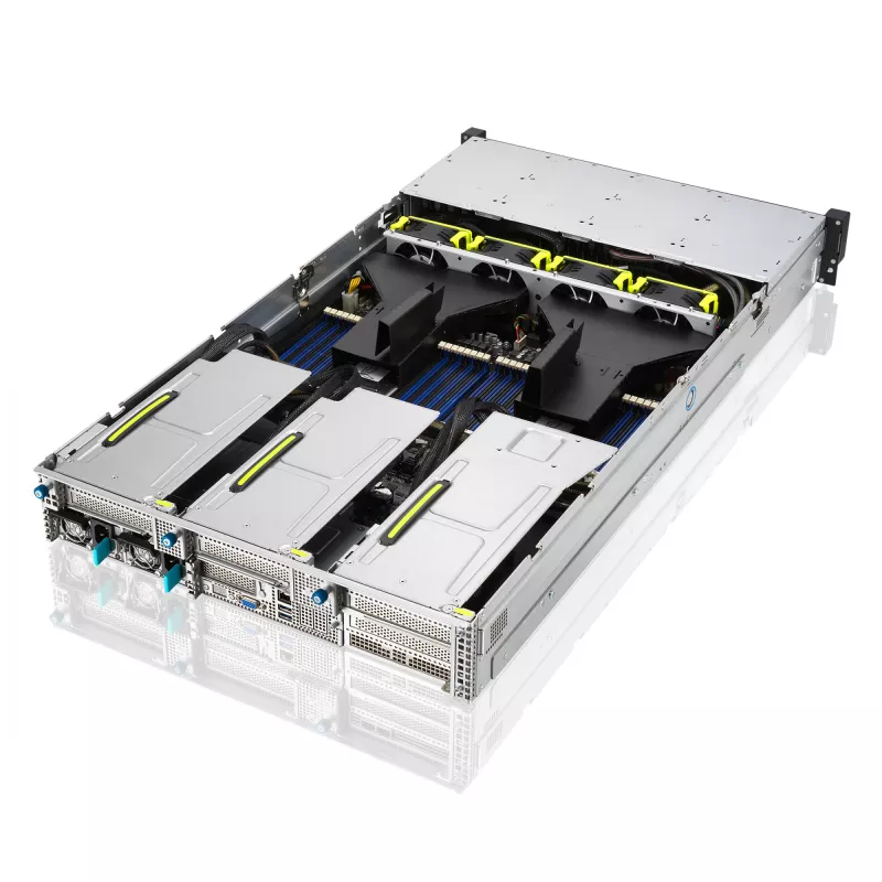 ASUS RS720-E11-RS24U Intel C741 Rack (2U) μαύρο, ασημί