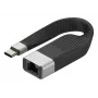 Techly ICOC USBC-RJ45 Καλώδιο δικτύου μαύρο 0,144 m