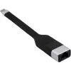 Techly ICOC USBC-RJ45 Καλώδιο δικτύου μαύρο 0,144 m