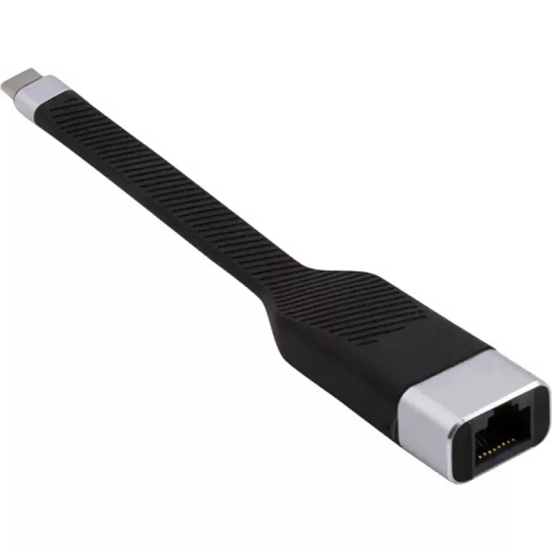 Techly ICOC USBC-RJ45 Καλώδιο δικτύου μαύρο 0,144 m