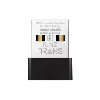 Ασύρματος αντάπτορας Mercusys MA20N USB Type-A αρσενικό μαύρο