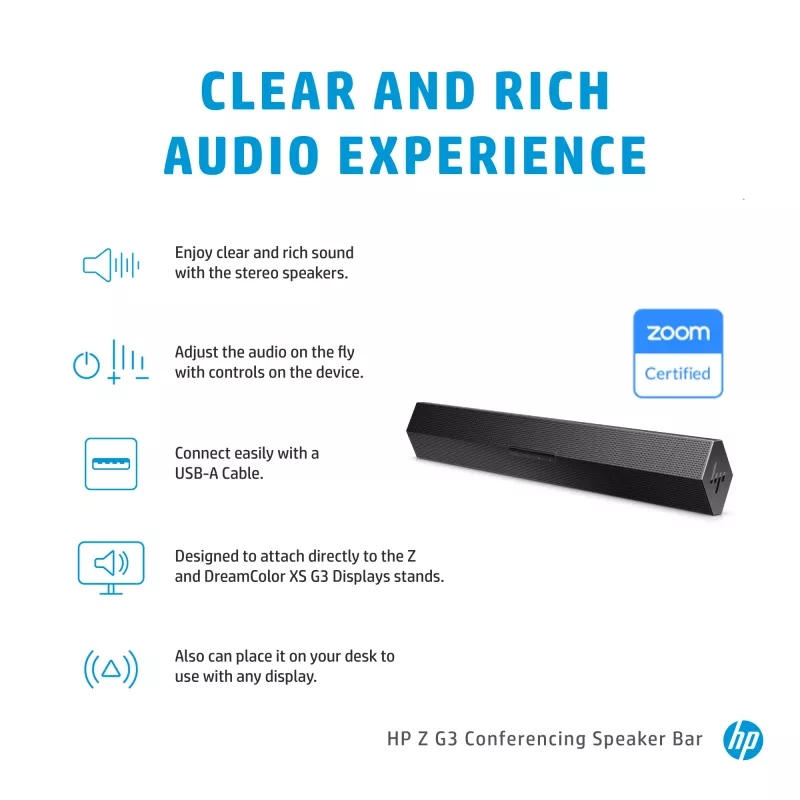 Z G3 Σύστημα συνεδριάσεων soundbar, μαύρο