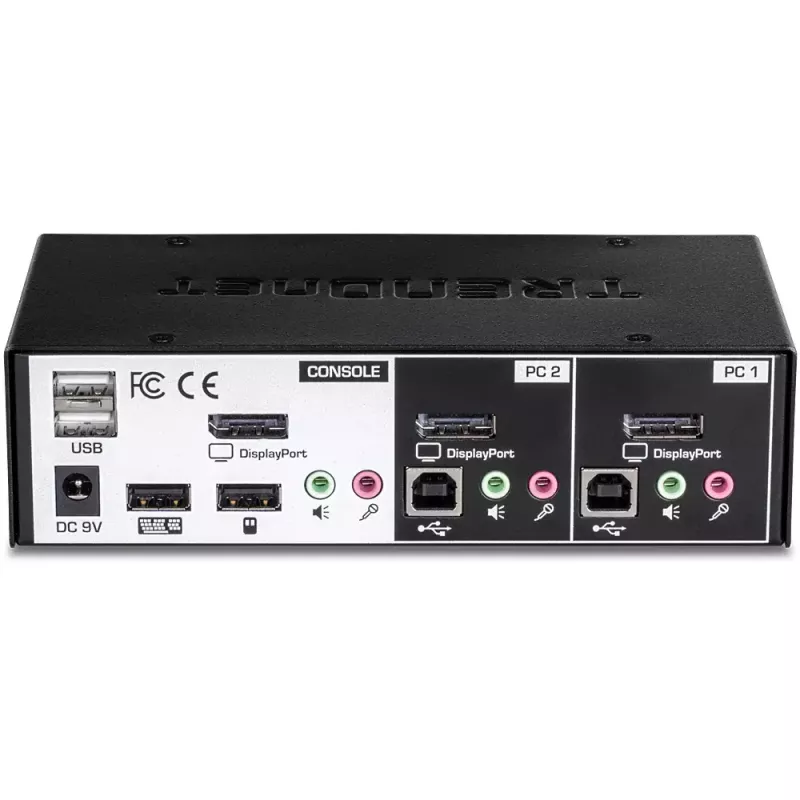 KVM-Switch Trendnet TK-241DP μαύρο