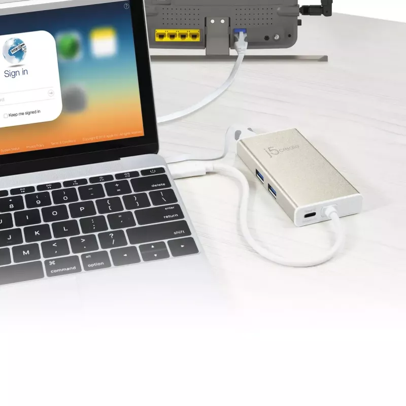 USB Type-C πολυ-αντάπτορας j5create JCA374-N ενσύρματος 60W 4K
