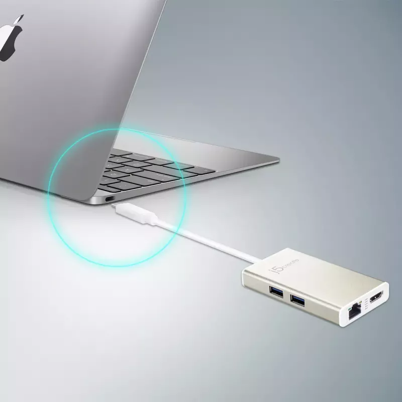 USB Type-C πολυ-αντάπτορας j5create JCA374-N ενσύρματος 60W 4K