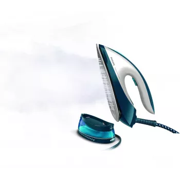 Philips GC7840/20 Σταθμός σιδερώματος με ατμό 2400 W 1,5 L SteamGlide πλάκα σιδερώματος μπλε, λευκό