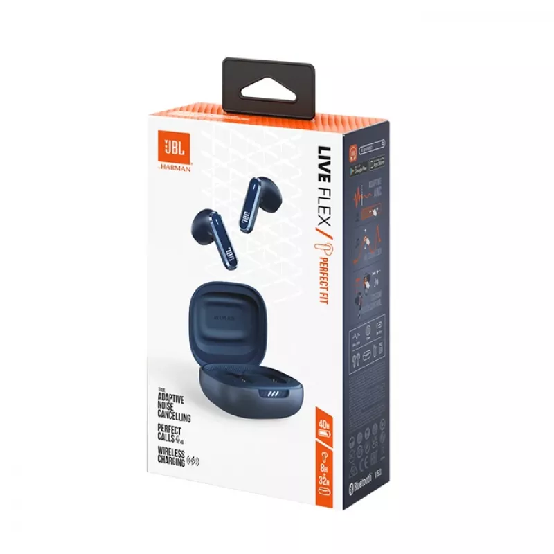 JBL LIVE FLEX Ασύρματα Ακουστικά In-Ear Κλήσεις/Μουσική Bluetooth Μπλε