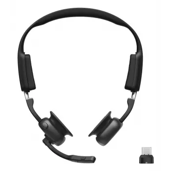 SHOKZ OpenMeet UC Ασύρματο Bluetooth Ακουστικό οστικής αγωγιμότητας για βιντεοδιάσκεψη με προσαρμογέα USB-C