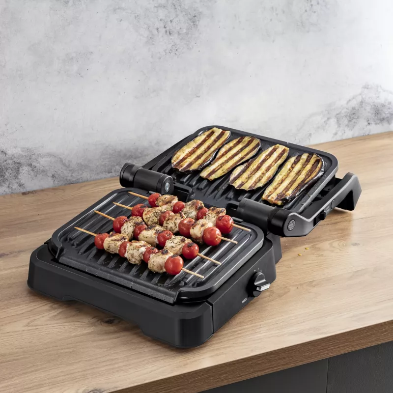 Γκριλ επαφής Tefal OptiGrill 2in1 GC7728 2100W μαύρο
