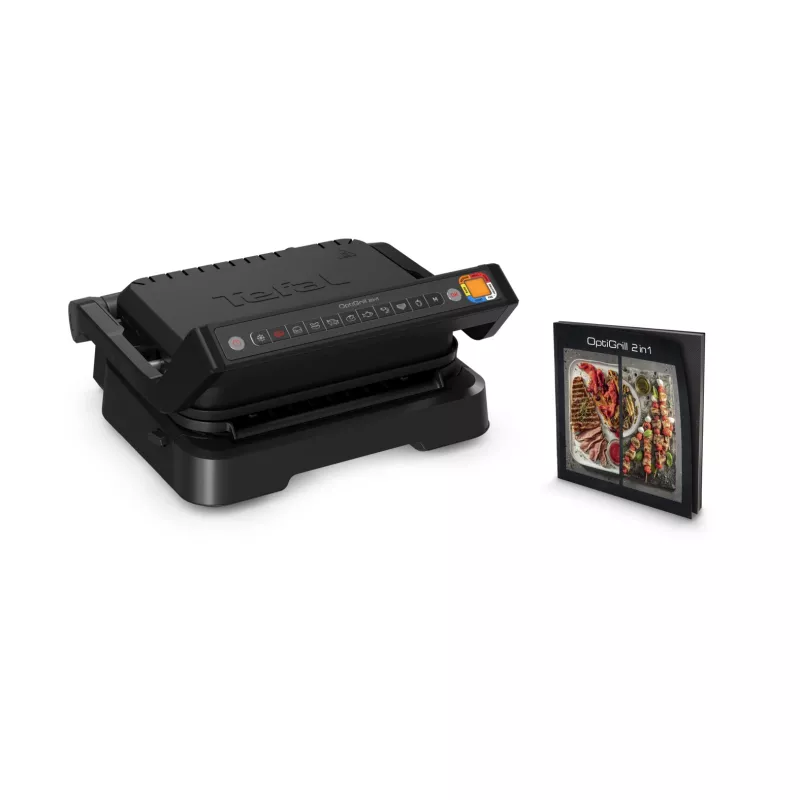Γκριλ επαφής Tefal OptiGrill 2in1 GC7728 2100W μαύρο