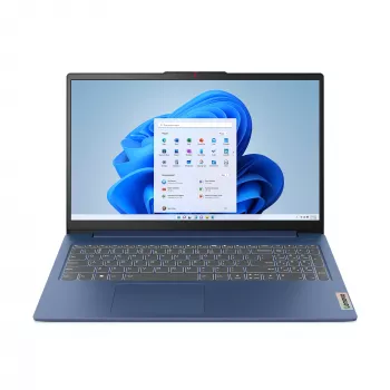 Lenovo IdeaPad Slim 3 15AMN8 AMD Ryzen™ 5 7520U Laptop 39,6 cm (15,6 ίντσες) Full HD 16 GB LPDDR5-SDRAM 512 GB SSD Wi-Fi 6 (802.11ax) Windows 11 Home Γερμανικά Μπλε