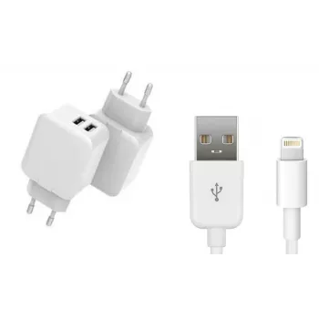 Φορητός φορτιστής CoreParts MBXUSB-AC0007 smartphone λευκό AC εσωτερικού χώρου