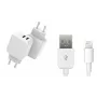 Φορητός φορτιστής CoreParts MBXUSB-AC0007 smartphone λευκό AC εσωτερικού χώρου