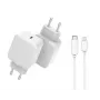 Φορητός φορτιστής CoreParts MBXUSB-AC0015 universal λευκό AC ταχείας φόρτισης εσωτερικού χώρου
