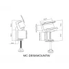 Σφιγκτήρας γραφείου MicroConnect MC-DESKMOUNTW για πολύπριζα