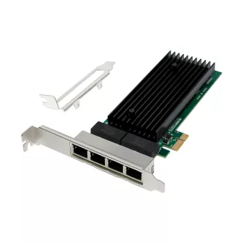 Κάρτα δικτύου PCIe x1 MicroConnect MC-PCIEX1-82575-Q με ελεγκτή Intel 82575