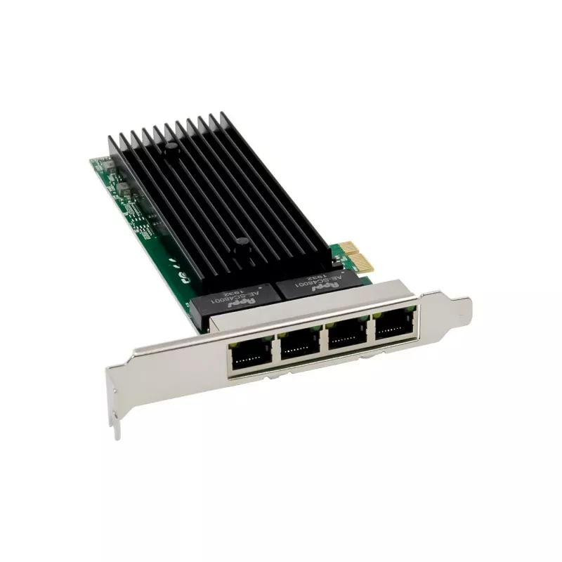 Κάρτα δικτύου τεσσάρων θυρών Gigabit MicroConnect MC-PCIEX1-82576-Q, PCIe x1, Intel 82576